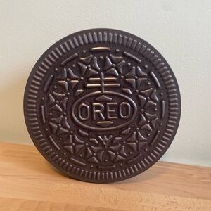 Like New Oreo Cookie Tin Food Storage Container - 7” diameter